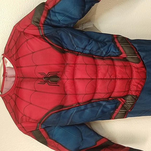 Marvel Spiderman Far From Home Deluxe Muscle Costume Youth Large - Picture 2 of 11